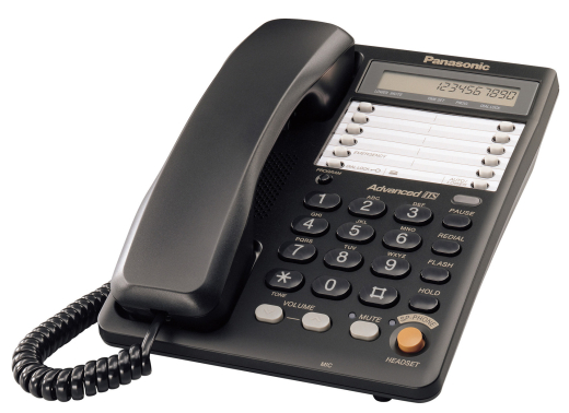 Дротовий телефон Panasonic KX-TS2365UAB Black - 1
