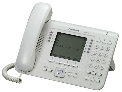 Дротовий IP-телефон Panasonic KX-NT560RU White для АТС Panasonic KX-TDE/NCP/NS - 1