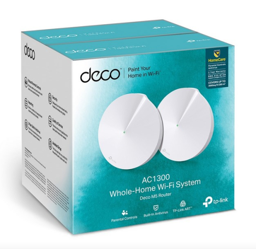 Wi-Fi роутер + Повторювач TP-Link Deco M5 (2-pack) (DECO-M5-2-PACK) - 6