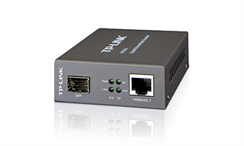 Медиаконвертер TP-LINK MC220L 1GEBase-TX-1GEBase-FX, SM 10km, MM 0.5km, SFP - 1