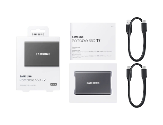 SSD накопитель Samsung T7 1 TB Titan Gray (MU-PC1T0T/WW) - 9