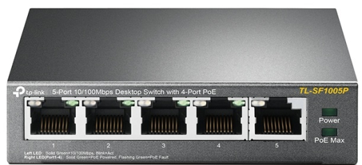 Коммутатор неуправляемый TP-Link TL-SF1005P (TL-SF1005P) - 1