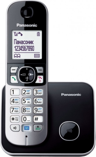 Радіотелефон DECT Panasonic KX-TG6811UAB, Чорний - 1
