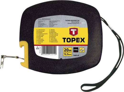 Topex 28C412 Лента измерительная стальная, 20 м - 1