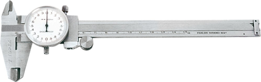 Штангенциркуль TOPEX, 150 мм, с аналоговой индикацией результата, точность измерения 0.02 мм/м (31C627) - 1