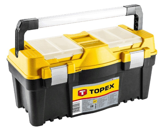 Ящик для инструмента TOPEX 79R129 25 ", с алюминиевой ручкой - 1