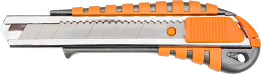 Нож Neo Tools, сегментированное лезвие 18мм, корпус двухкомпонентный, 155мм (63-011) - 1