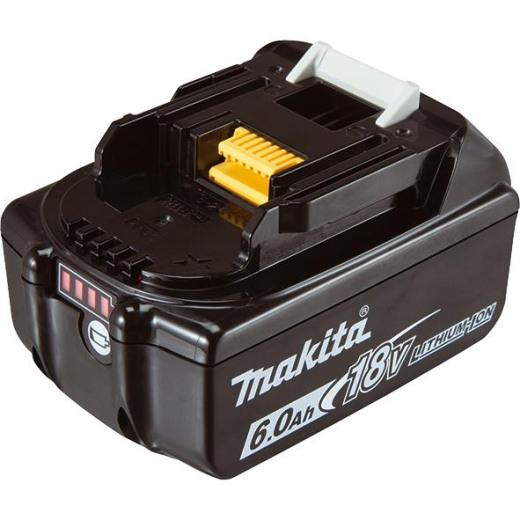 Аккумулятор Makita LXT BL1860B Makita, 18В, 6.0 Ач, индикация разряда (632F69-8) Li-ion, 0,68кг - 1