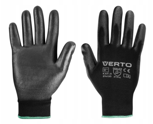 Перчатки садовые Verto, ПУ покрытие, размер 8 " - 1