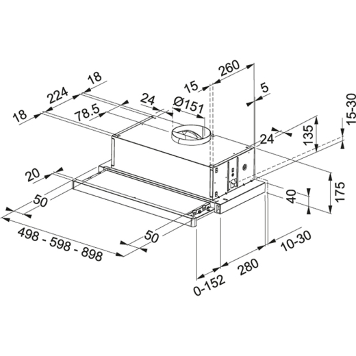 Вытяжка телескопическая Franke Flexa FTC 612 WH V2 - 2