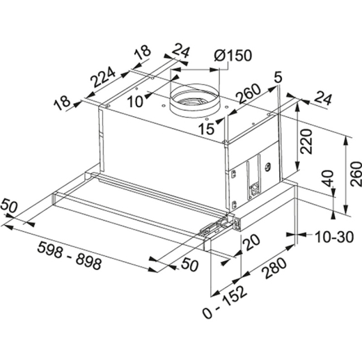 Витяжка телескопічна Franke Maxima FTC 926 XS V2 (110.0275.346) - 3