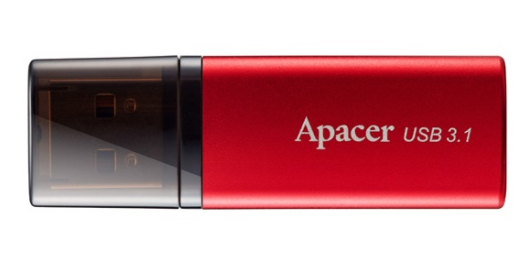 Флешка Apacer 64 GB AH25B USB 3.1 Red (AP64GAH25BR-1) - 1