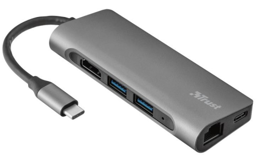 Мультипортовый адаптер Trust Dalyx Aluminium 7-in-1 USB-C Multi-port ALUMINIUM (23331) - 1