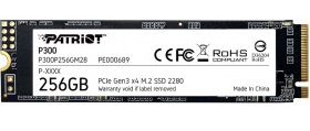 SSD накопитель  Patriot P300 256GB M.2 2280 NVMe PCIe 3.0 x4 3D NAND TLC (P300P256GM28) - 1
