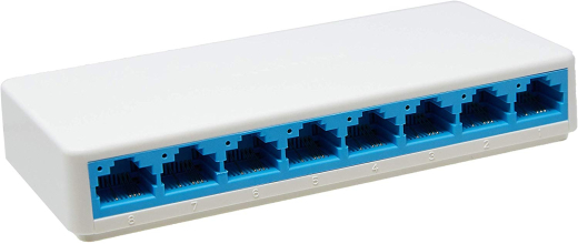 Коммутатор MERCUSYS M108, 8xFE, неуправляемый, настольный - 1