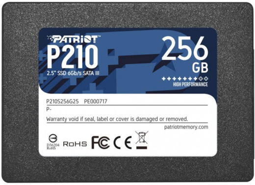SSD накопитель Patriot P210 256GB 2.5" SATAIII TLC (P210S256G25) - 1
