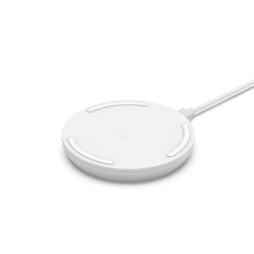 Беспроводное зарядное устройство Belkin Pad Wireless Charging Qi, 15W, white - 1