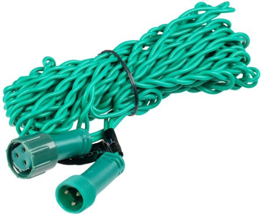 Удлинитель кабеля Twinkly PRO, IP65, AWG22 PVC Rubber 5м, зеленый - 1