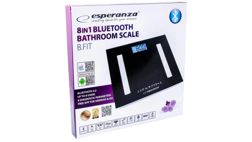 Персональные весы esperanza 8 in 1 bluetooth ebs016k - 5