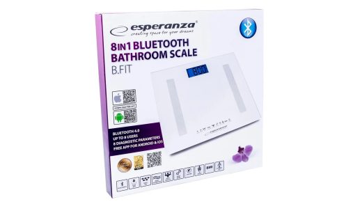 Персональные весы esperanza 8 in 1 bluetooth ebs016w - 4