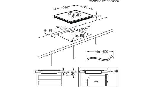 Варочная поверхность ELECTROLUX EIS62443 - 13
