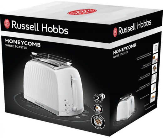 Тостер Russell Hobbs 26060-56 Honeycomb White - 6