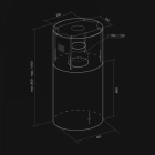 Вытяжка Nortberg Cylindro Inox 40 - 3