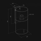 Витяжка Nortberg Cylindro OR Black 40 - 2