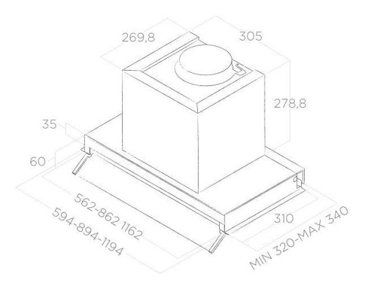 Вбудована витяжка Elica BOXIN LUX LX/IX/A/90 - 4