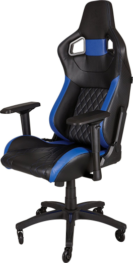 Комп'ютерне крісло для геймера Corsair T1 Race black-blue - 1