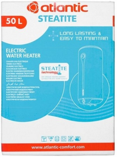 Водонагрівач Atlantic Ego Steatite 50 VM 050 D400-1-BC 1200W (841297) - 6