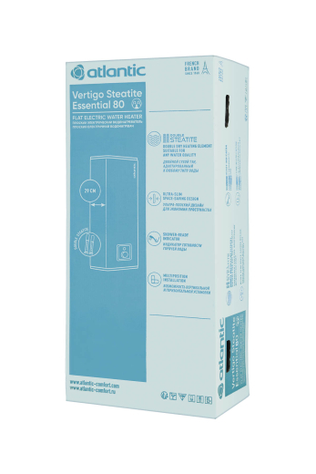 Водонагреватель  бытовой электрический  Atlantic Vertigo Steatite Essential 80 MP-065 2F 220E-S (1500W) 841307 - 11