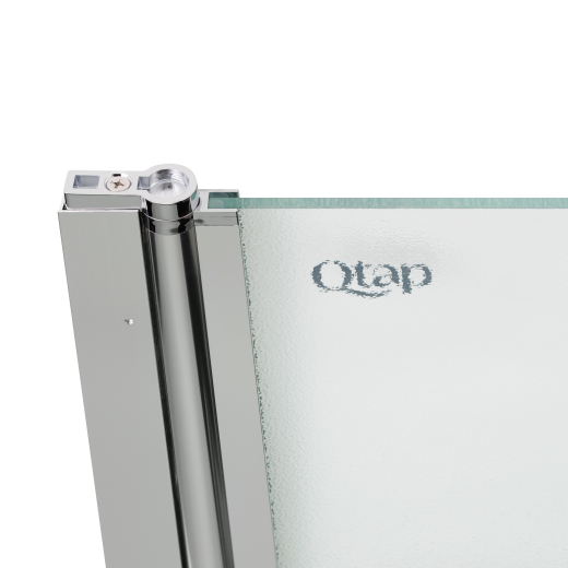 Штора на ванну Qtap Standard CRM407513APL стекло Pear 6 мм, 75х130 см, левая - 4