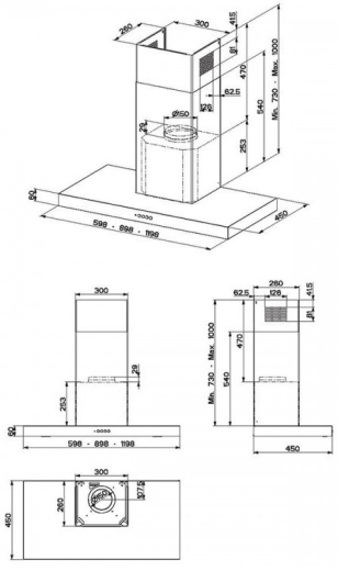 Витяжка FABER STILO COMFORT BK MATT 90 325.0618.783 - 2