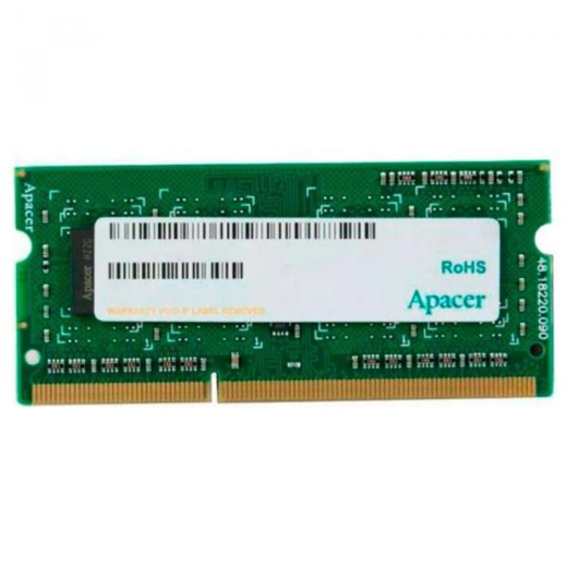 Оперативна пам'ять Apacer 8GB SO-DIMM DDR3 1600 MHz (DV.08G2K.KAM) - 1