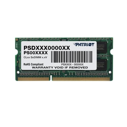 Оперативна пам'ять Patriot Signature Line 8GB SO-DIMM DDR3 1600 MHz (PSD38G16002S) - 1