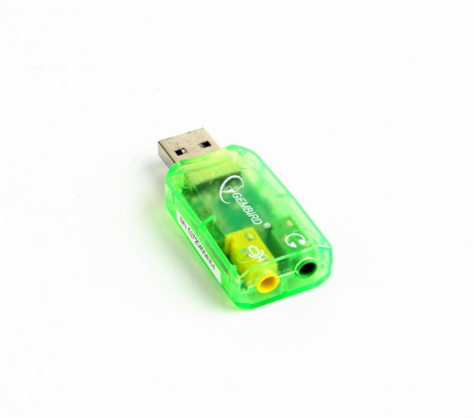 Звукова карта Gembird SC-USB-01 Green - 1