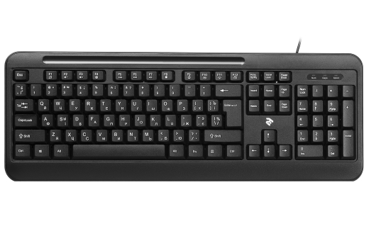 Клавіатура 2E KM1040 USB Black (2E-KM1040UB) - 1