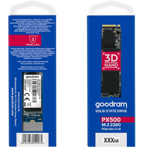 SSD накопитель Goodram PX500 256GB M.2 2280 PCIe 3.0 x4 NVMe 3D NAND TLC (SSDPR-PX500-256-80) - 3