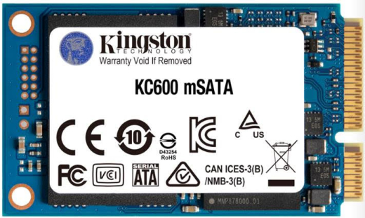 SSD накопитель  Kingston SSD KC600 256GB mSATA SATAIII 3D NAND TLC (SKC600MS/256G) - 1