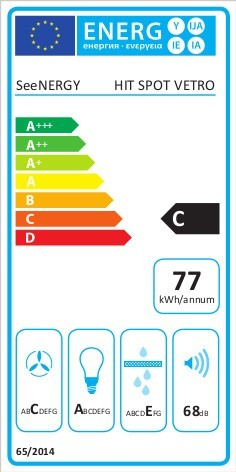 Вбудована витяжка SeeNERGY HIT SPOT VETRO 52 BL - 3