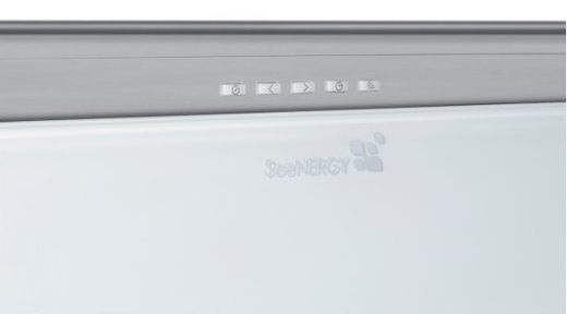 Встраиваемая вытяжка  SEENERGY IRIS INCASSO VETRO 56 WH - 2