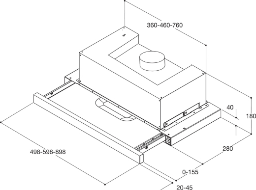 Вбудована телескопічна витяжка Whirlpool AKR5390/1IX - 6