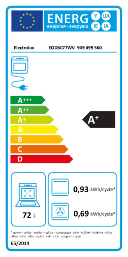 Вбудована духова шафа парова Electrolux EOD6C77WV - 8