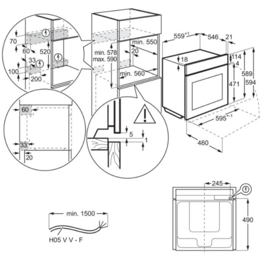 Духовой шкаф электрический Electrolux KOBBS39WX - 5