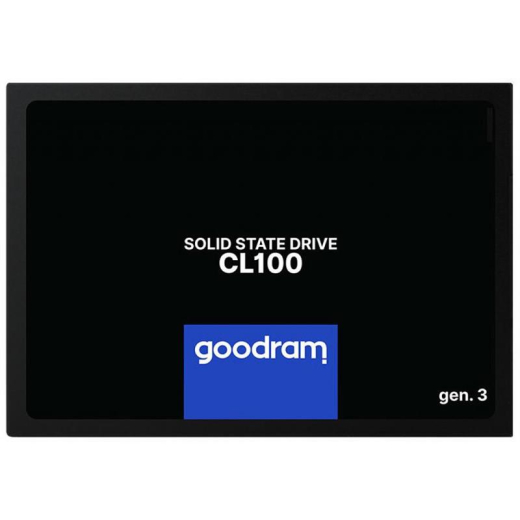 SSD накопитель Goodram SSD CL100 Gen.3 240GB 2.5" SATA III 3D NAND TLC (SSDPR-CL100-240-G3) - 1
