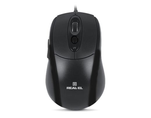 Мышь REAL-EL RM-290 Black (EL123200011) - 1