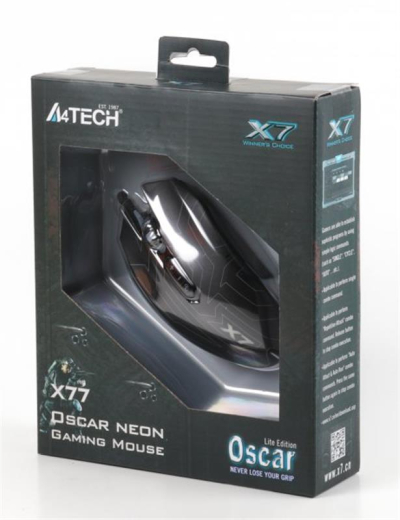 Миша A4Tech Oscar neon X77 Black - 4