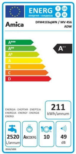 Посудомоечная машина Amica DFM41E6qWN - 8