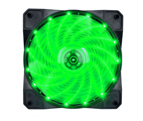 Вентилятор 1stPlayer A1-15LED Green bulk; 120х120х25мм, 4-pin - 1